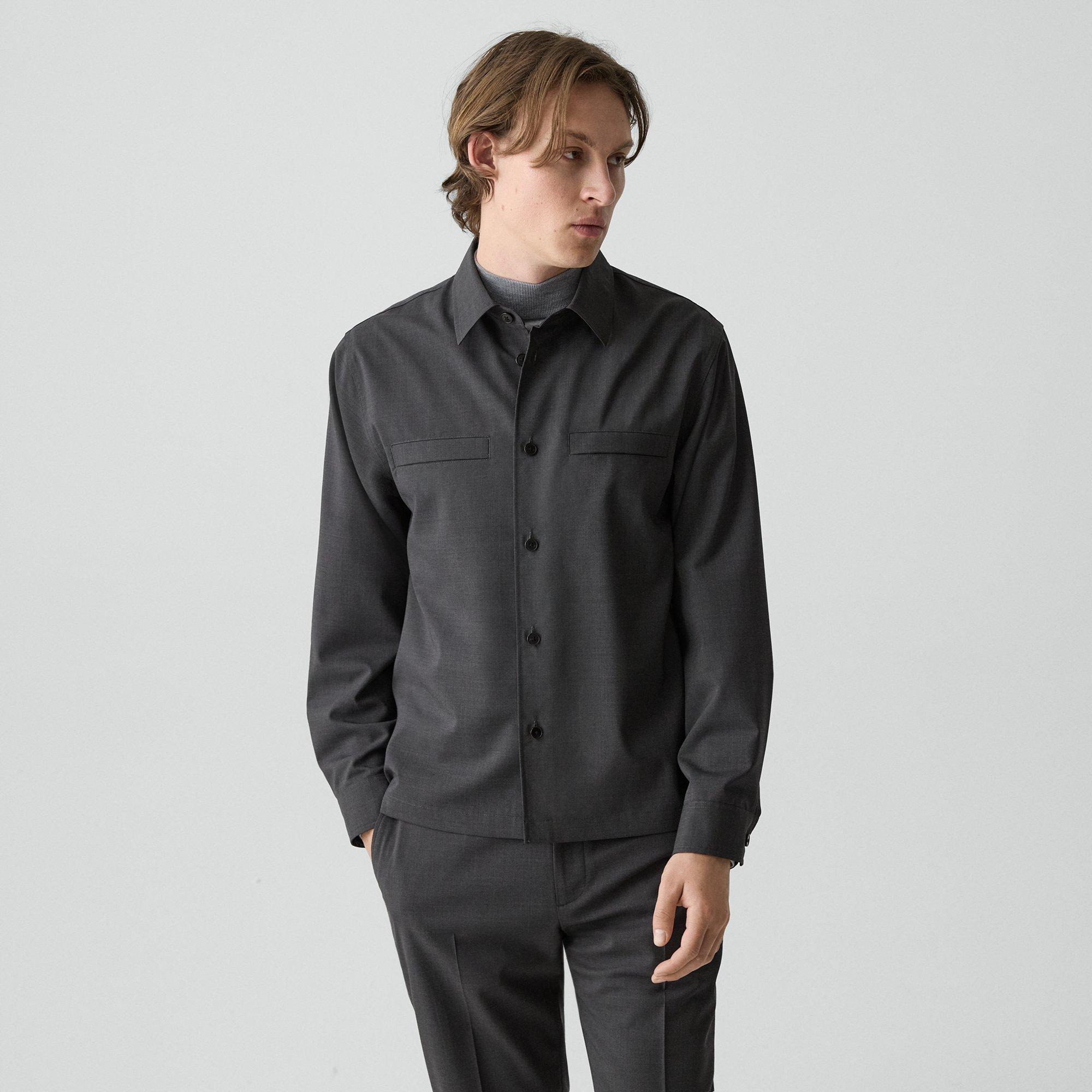 Utility Overshirt in Motion Wool - 2