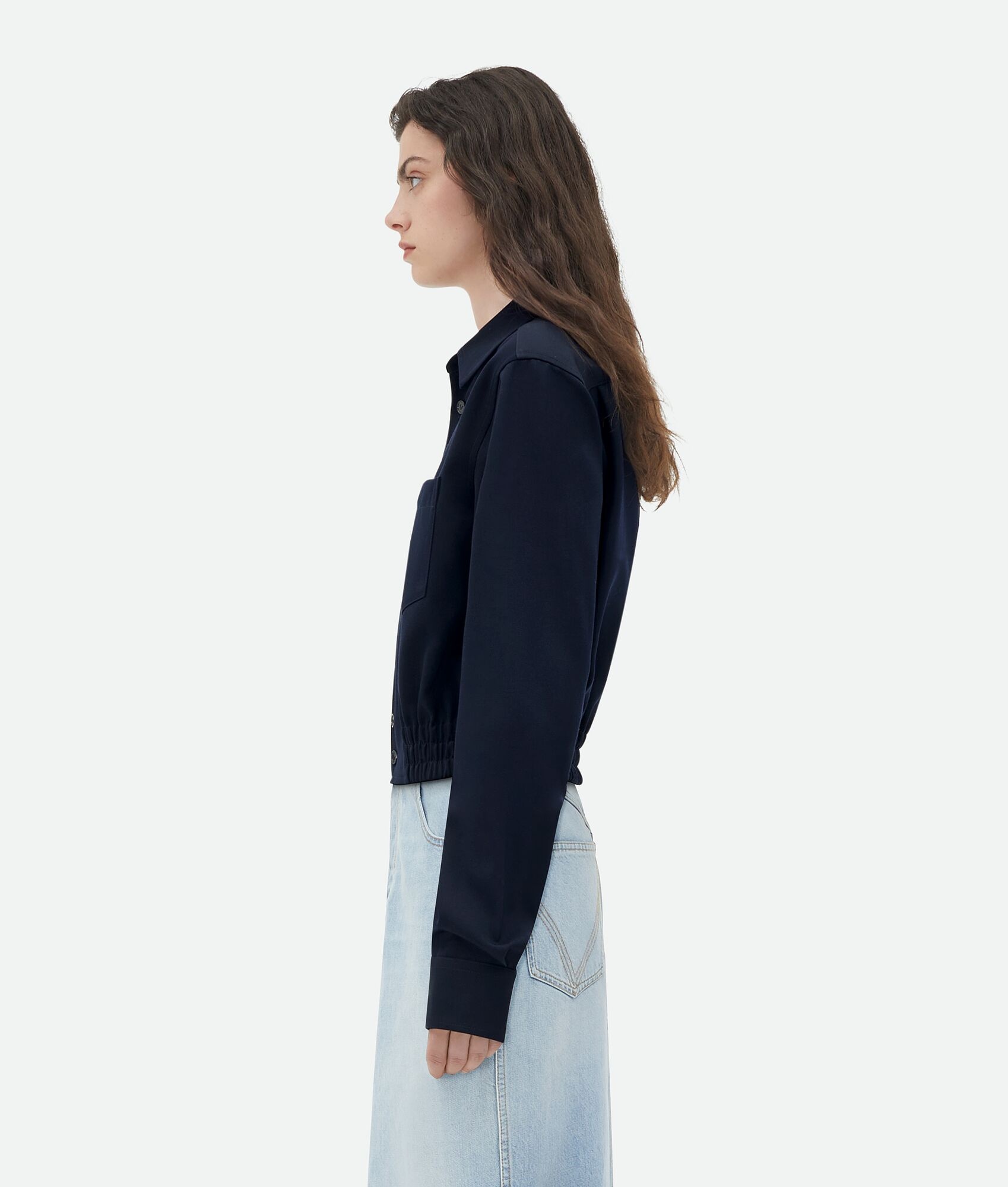 Elasticated Waist Wool Shirt - 2
