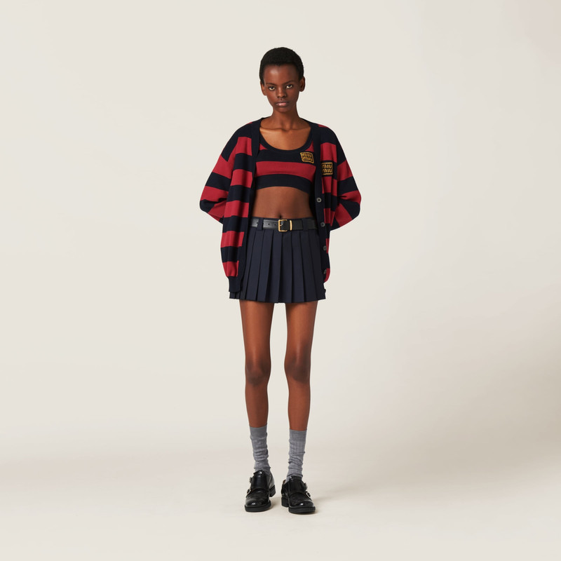 Miu Miu Cotton knit top outlook