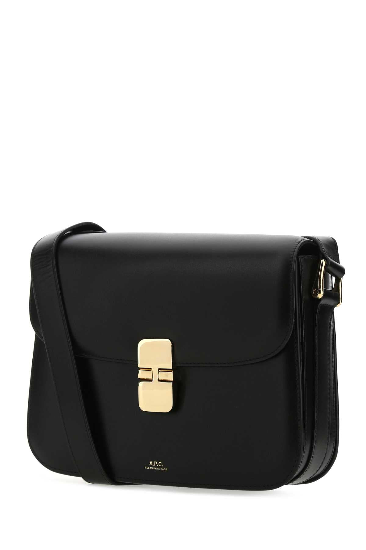 A.P.C. Women Black Leather Grace Crossbody Bag - 2