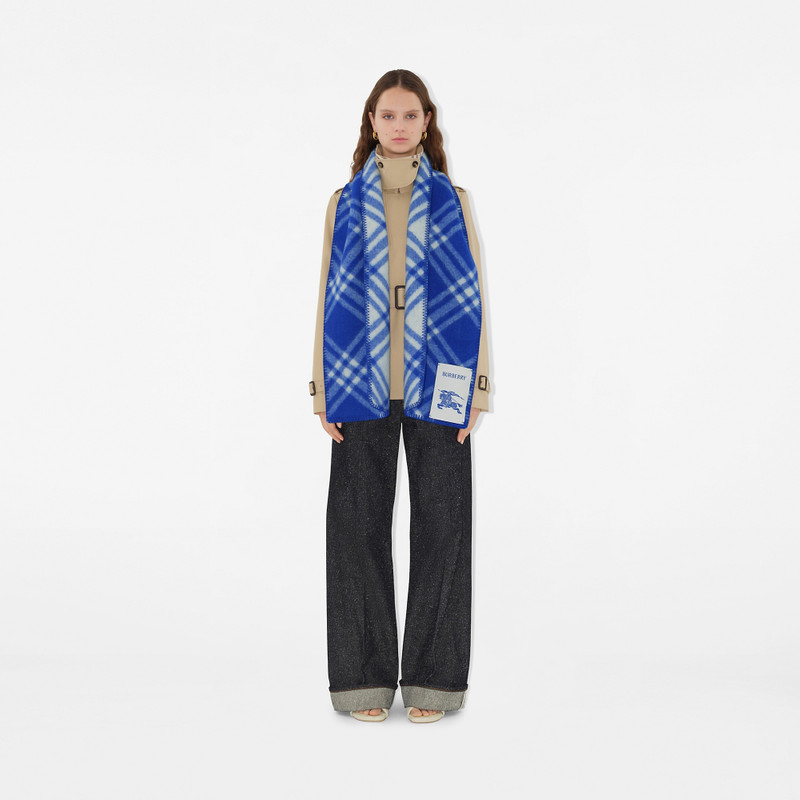 Check Wool Scarf 4