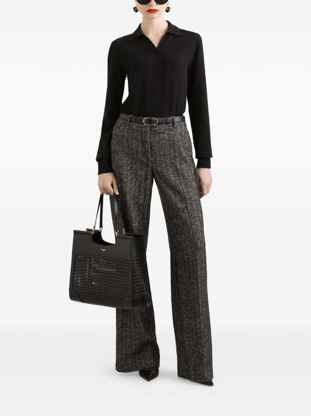 striped tweed trousers - 2