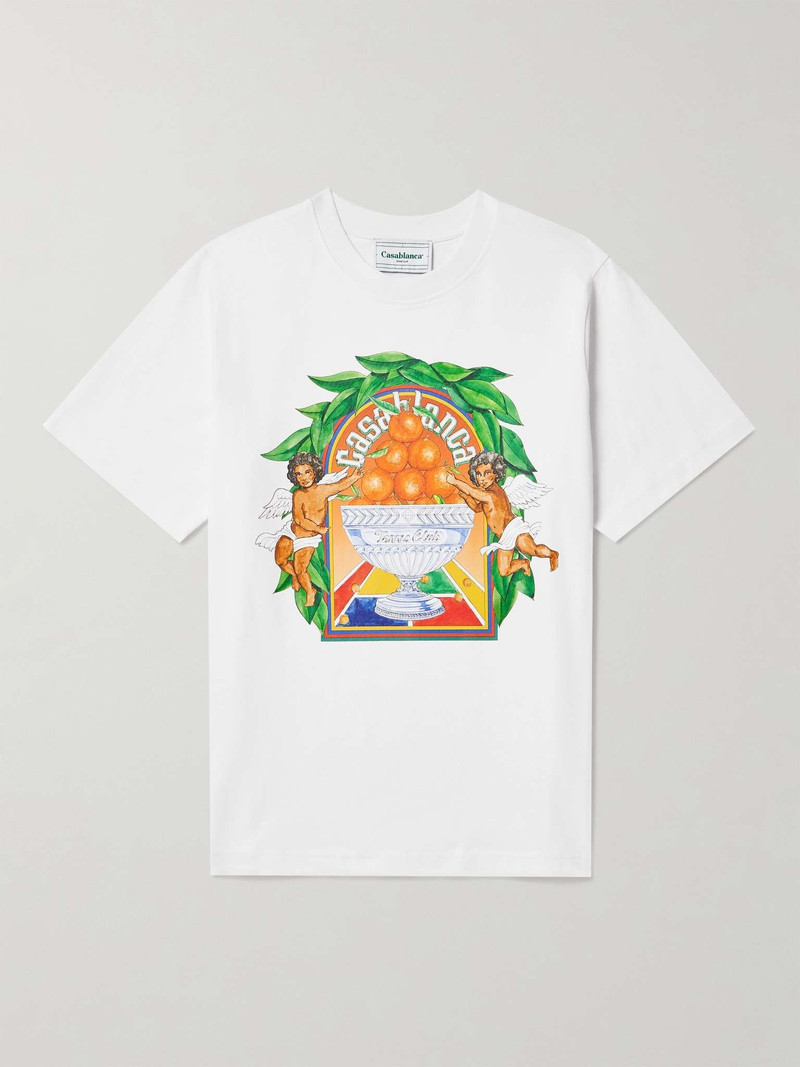 Triomphe D'Orange Logo-Print Organic Cotton-Jersey T-Shirt - 1
