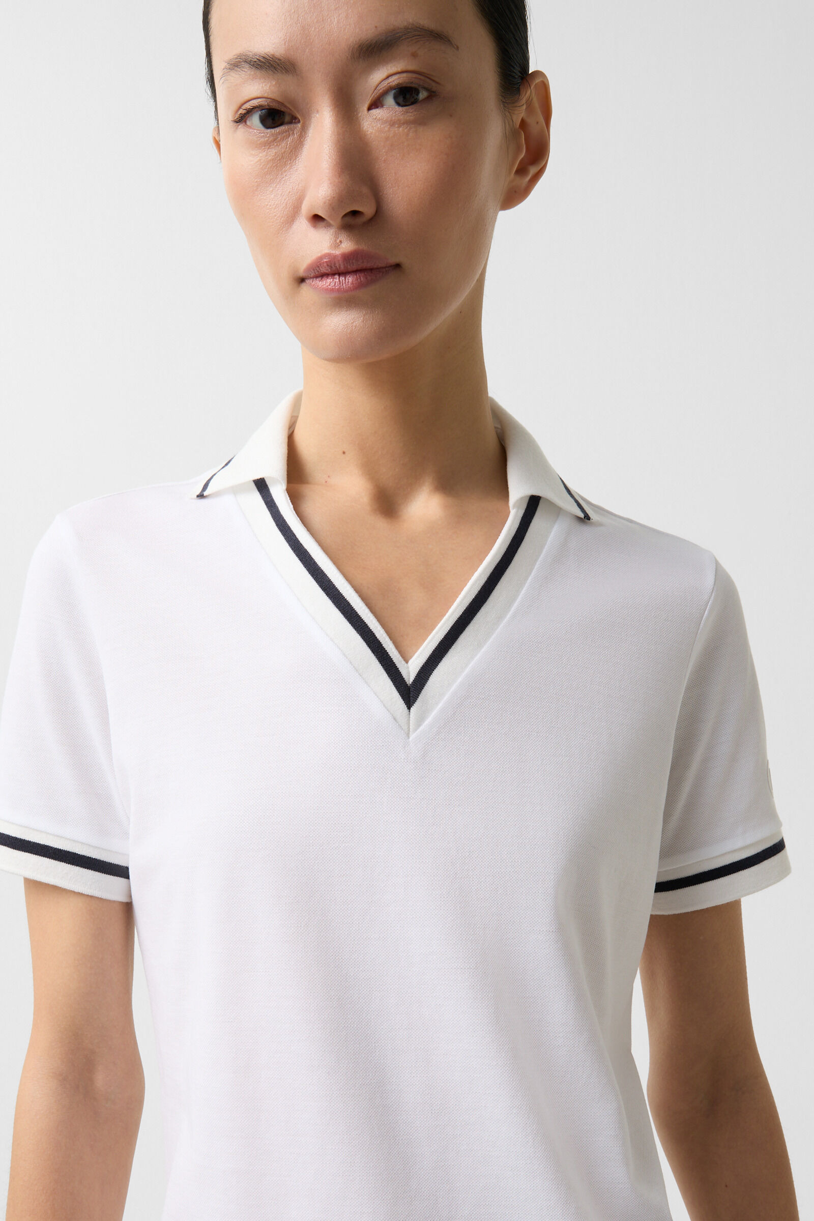 Lydia functional short-sleeved top in Off-White - 5