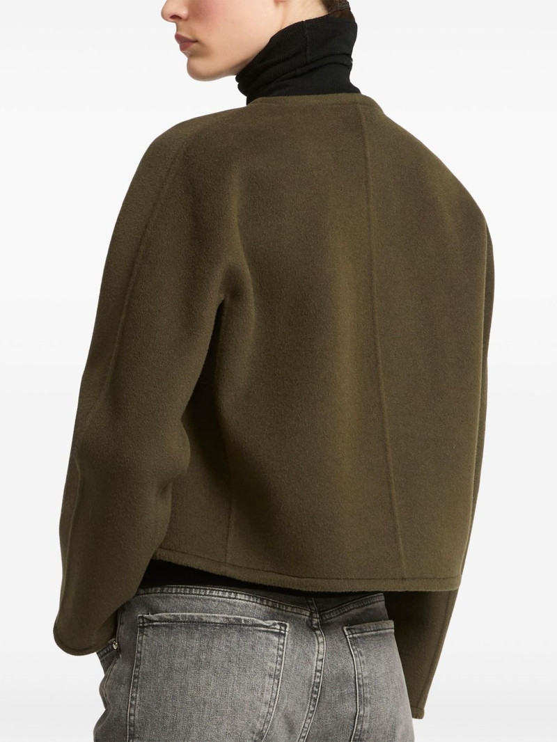 leather trim-detailing jacket 4