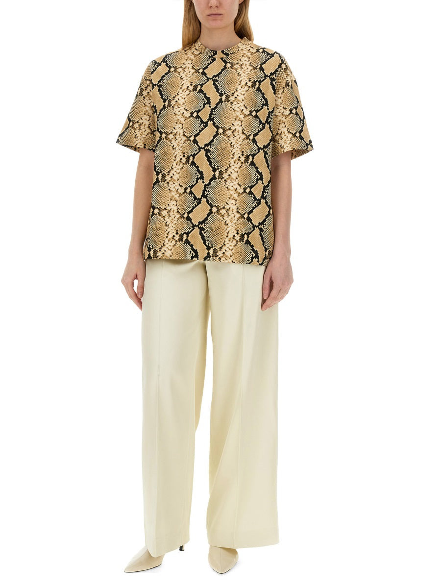 Jil Sander Women T-Shirt With Animal Pattern - 2