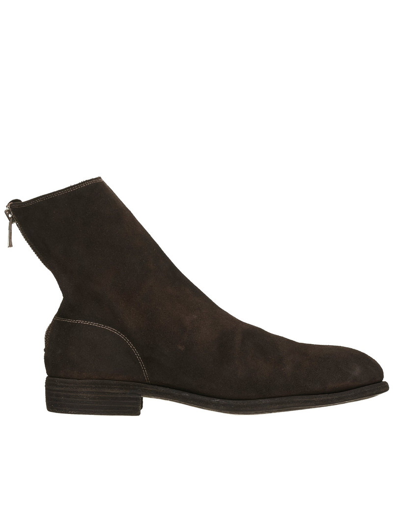 Guidi round-toe leather boots outlook