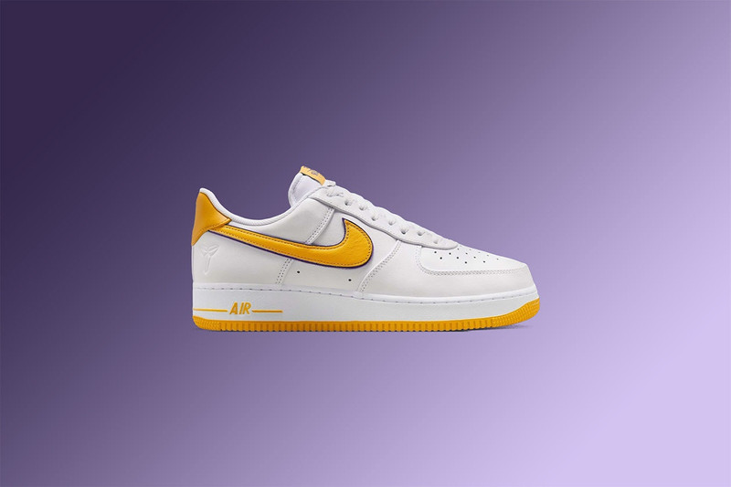 Nike NIKE X KOBE BRYANT AIR FORCE 1 LOW RETRO - WHITE/VARSITY MAIZE/VARSITY PURPLE outlook