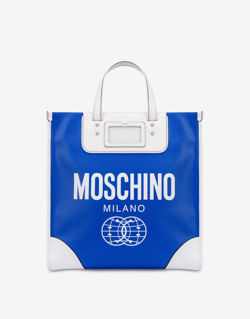 DOUBLE SMILEY® WORLD CALFSKIN SHOPPER BAG 1