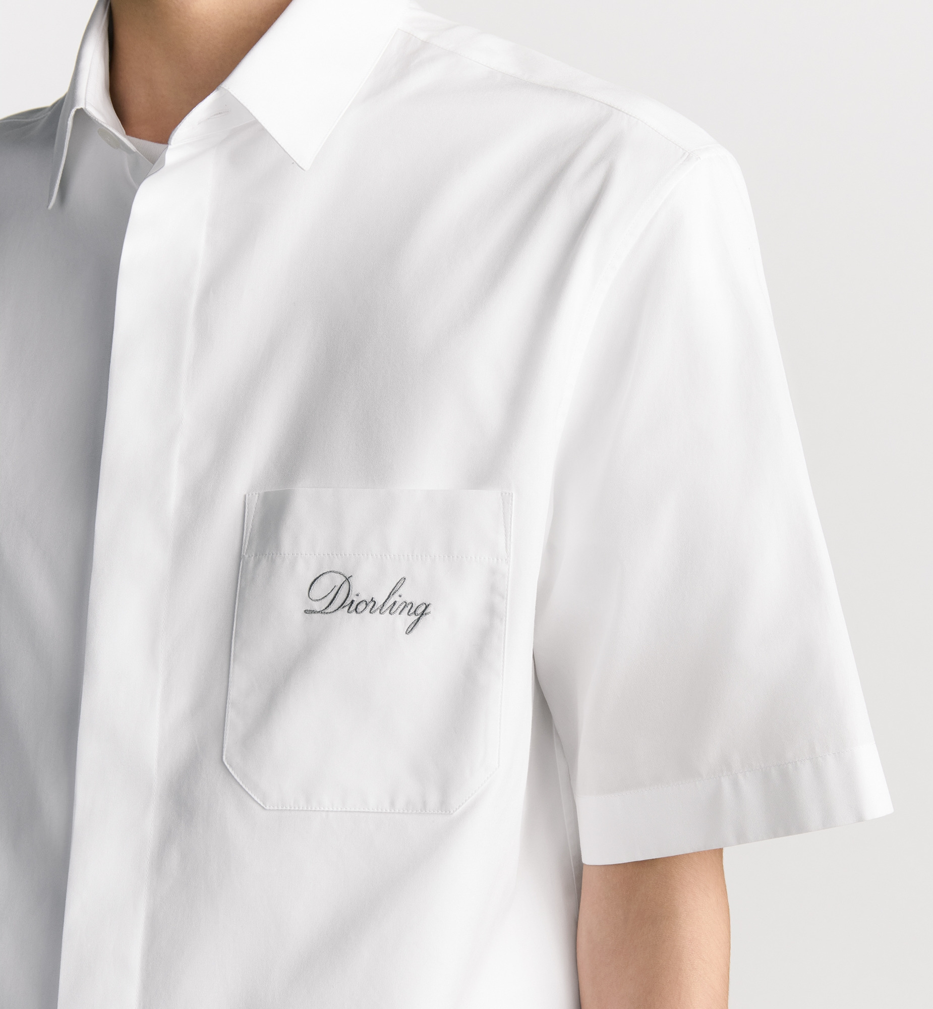 Short-Sleeved Shirt with Diorling Embroidery - 4