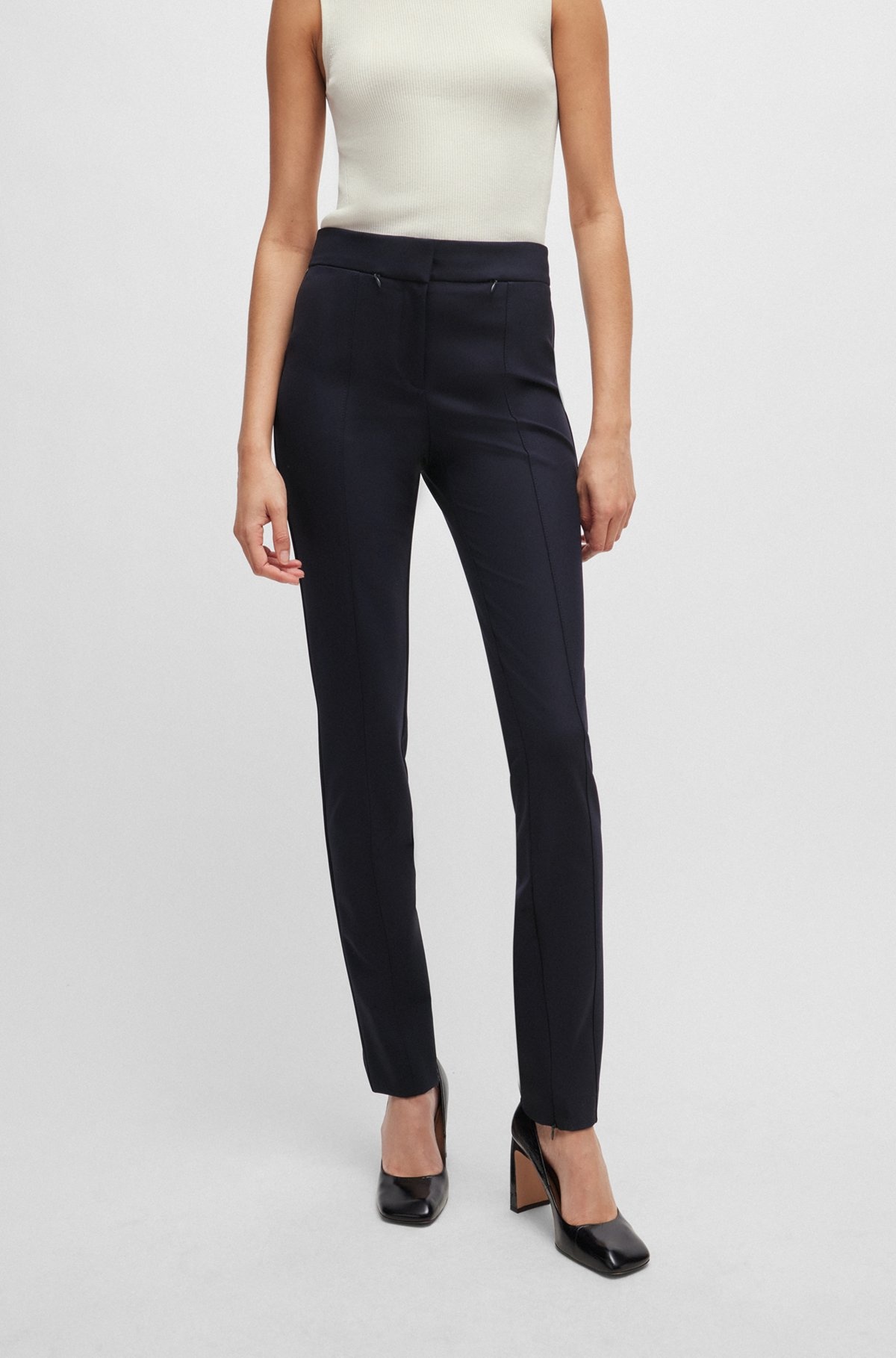 EXTRA-SLIM-FIT TROUSERS IN QUICK-DRY STRETCH CLOTH - 2