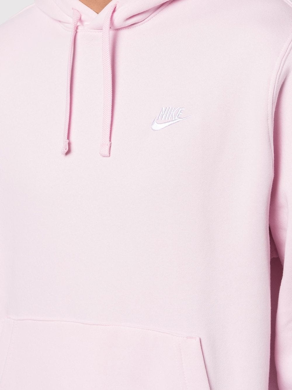 logo-embroidered cotton hoodie - 5