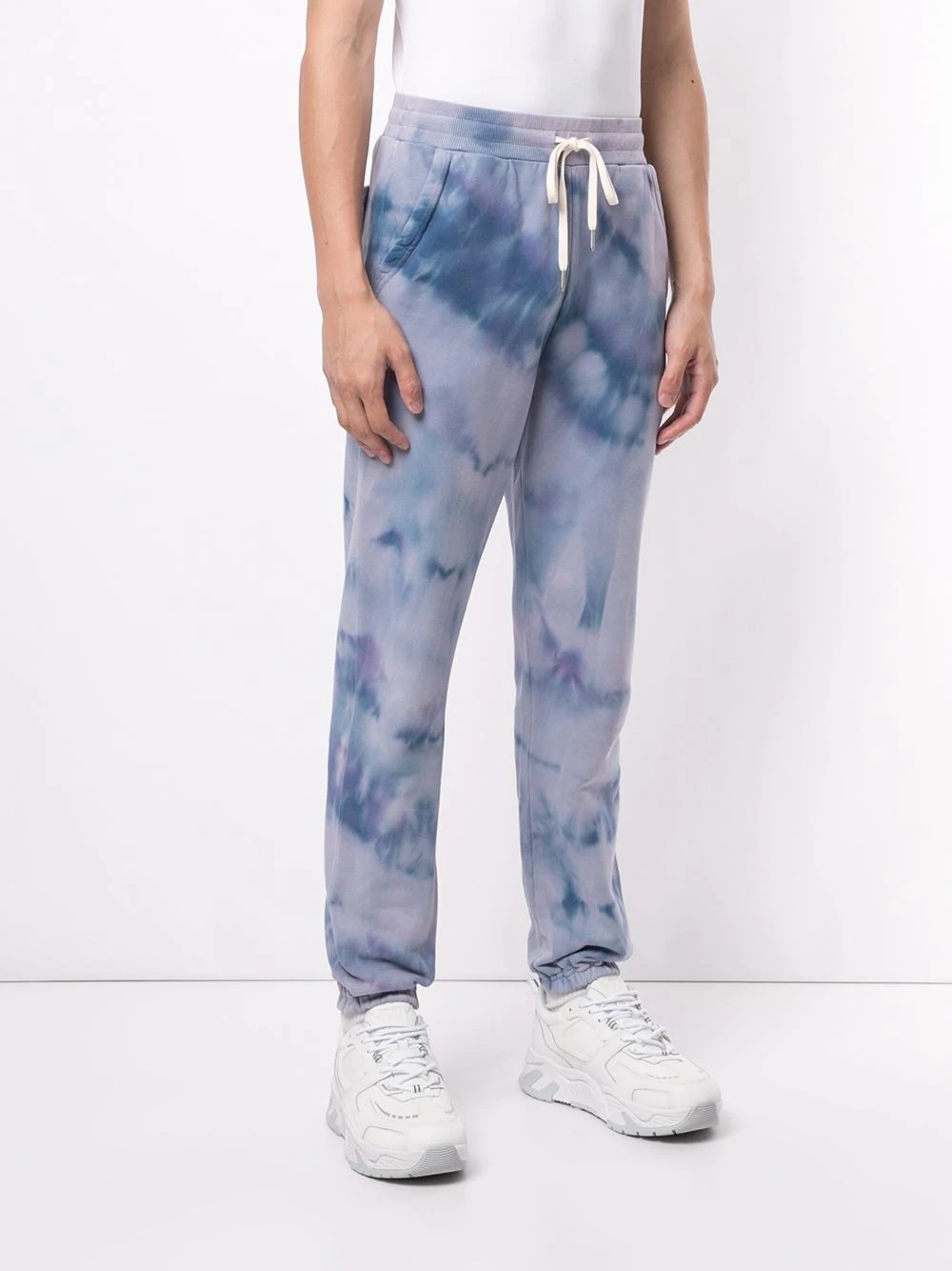 tie dye print track pants  - 3