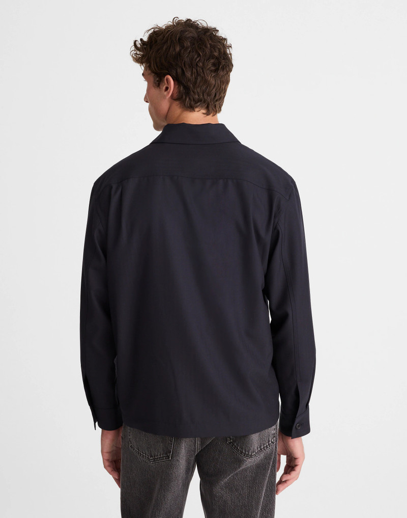 Madewell Overshirt in Wool-Blend Herringbone outlook