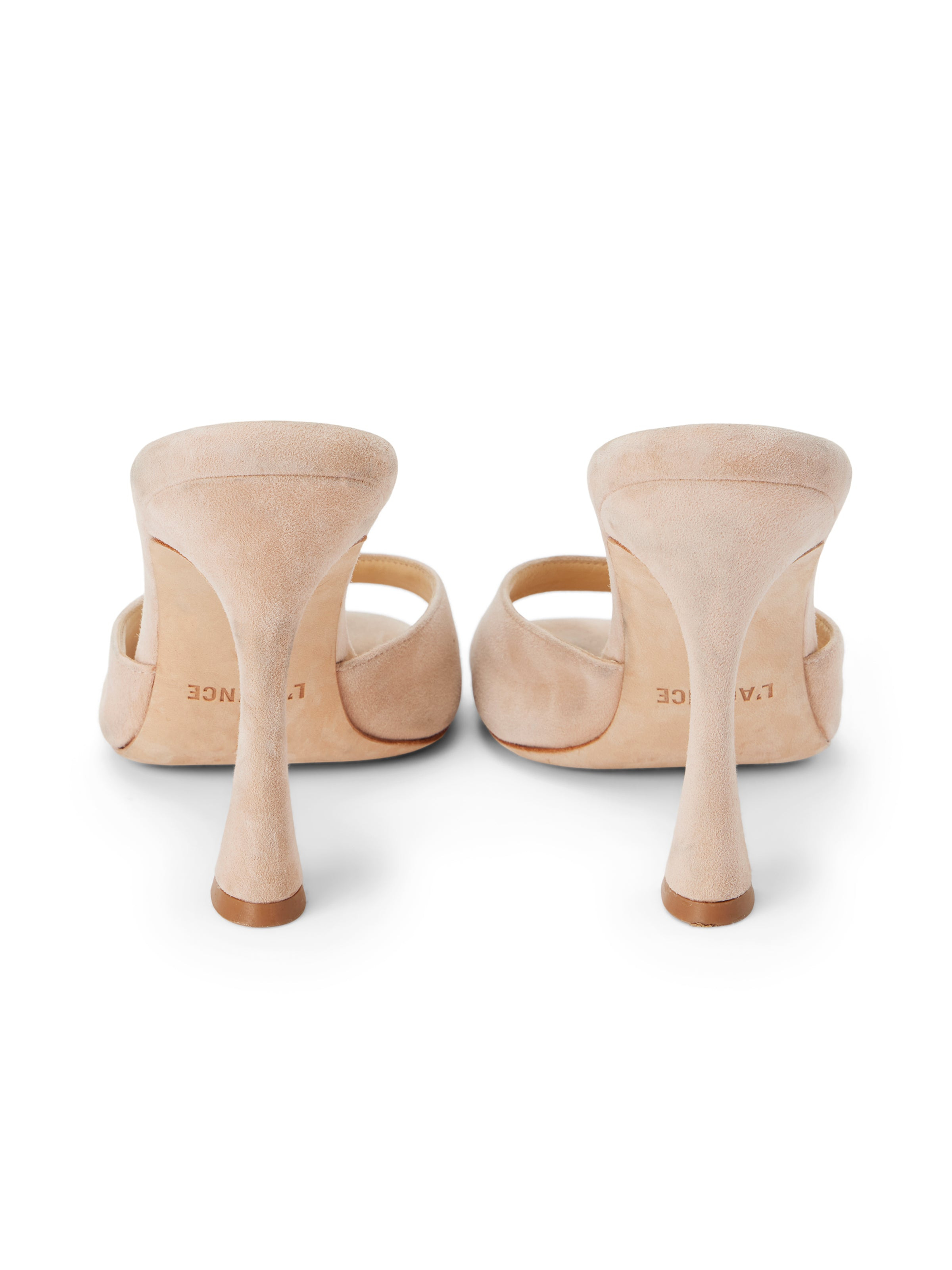Avery Suede Peep-Toe Mule - 6