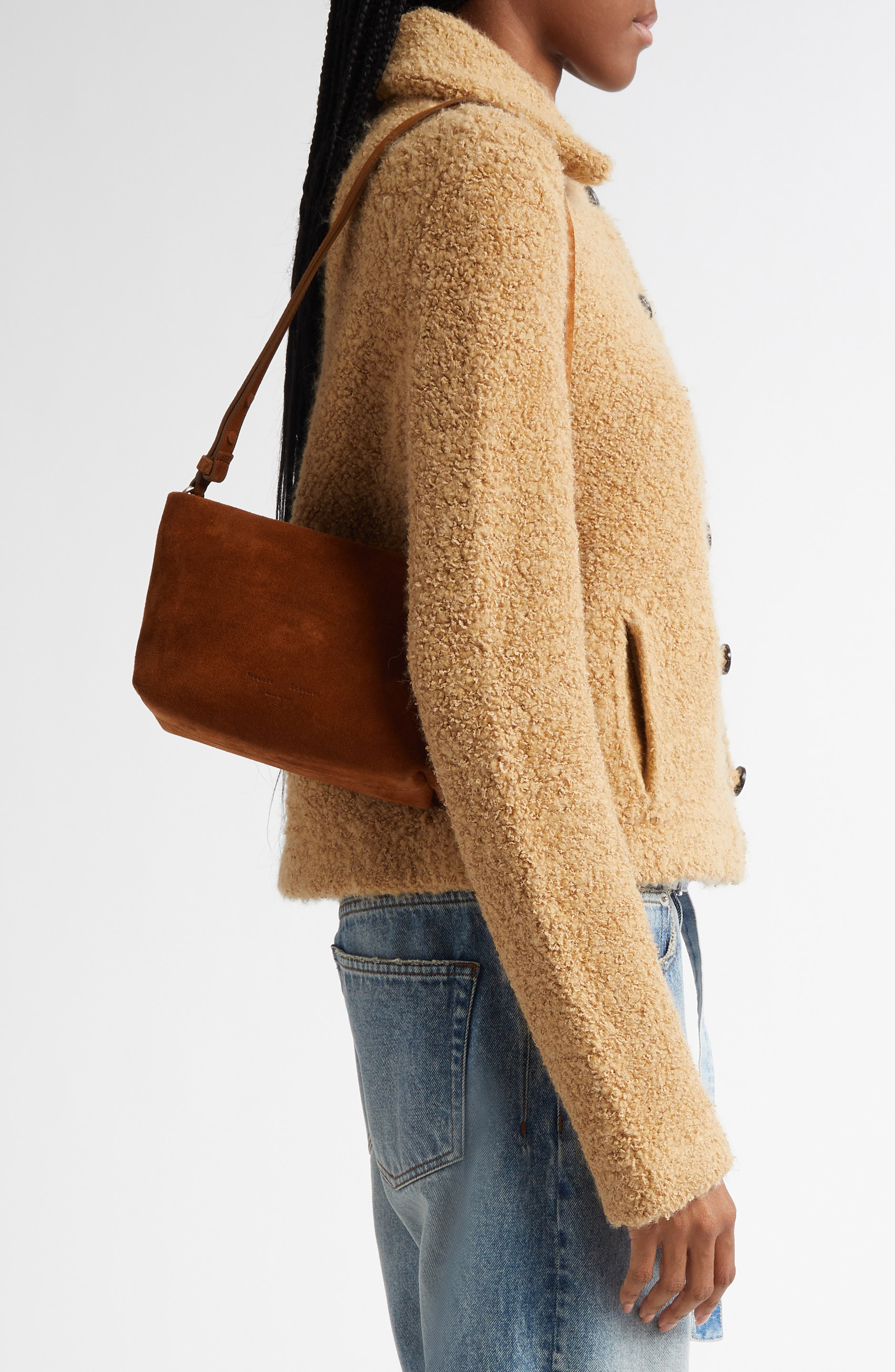 Proenza Schouler Bond Suede Shoulder Bag in Saddle at Nordstrom - 2