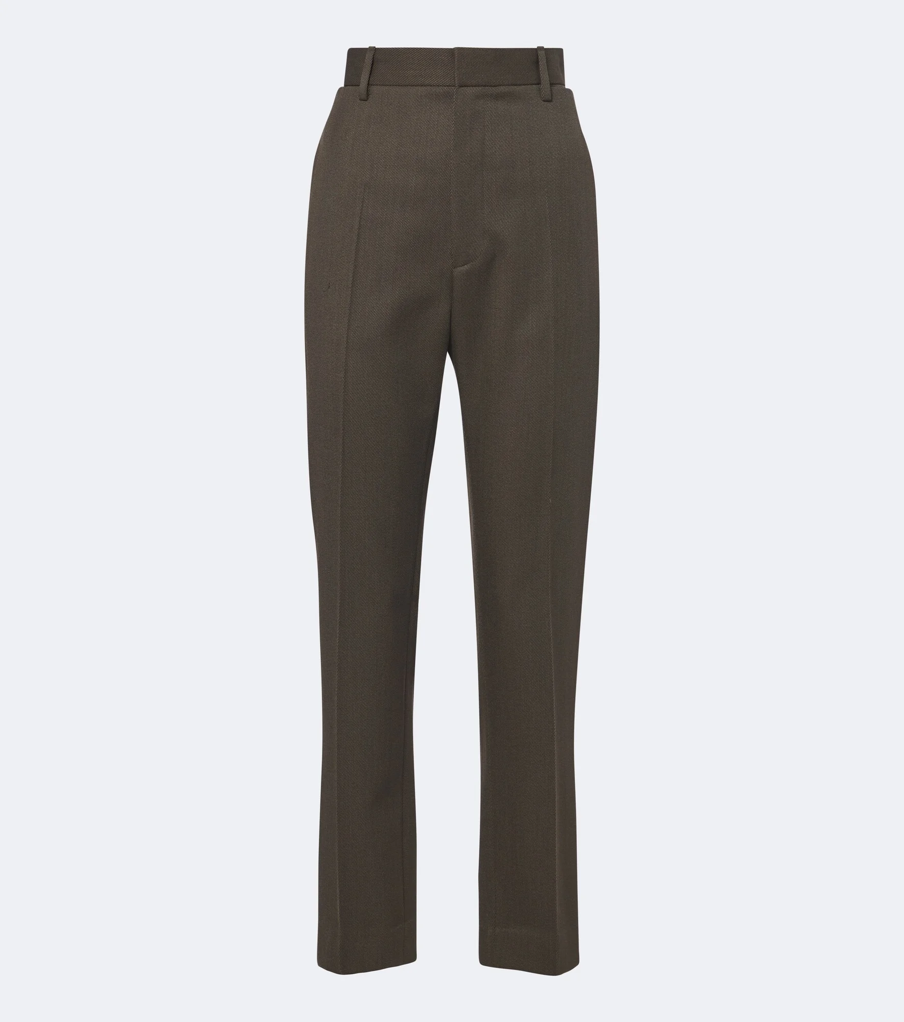 Virgin wool twill straight pants - 1