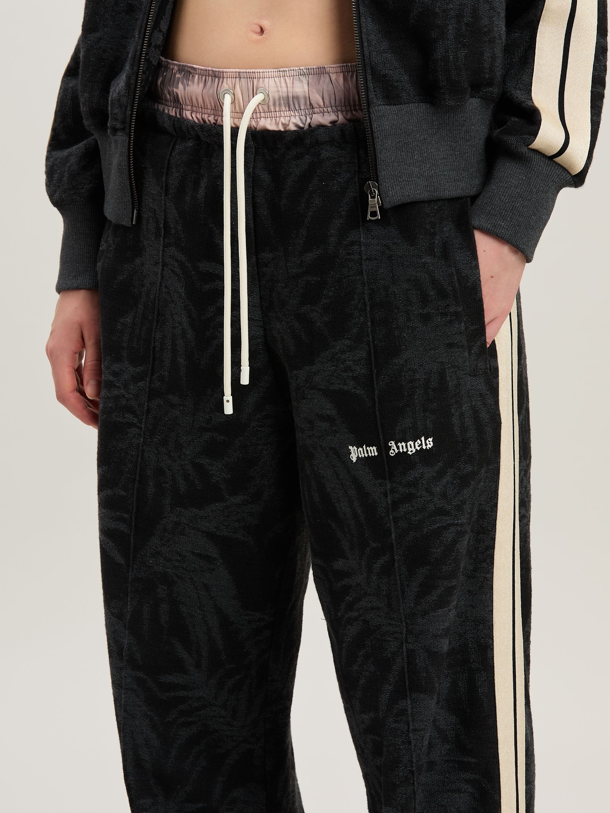 Jacquared palms Track pants - 6