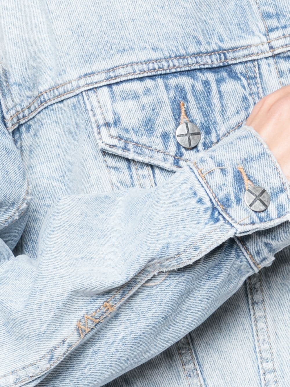 boxy fit stonewashed jacket - 5