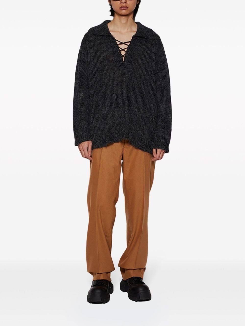 Alpine lace-up jumper - 2