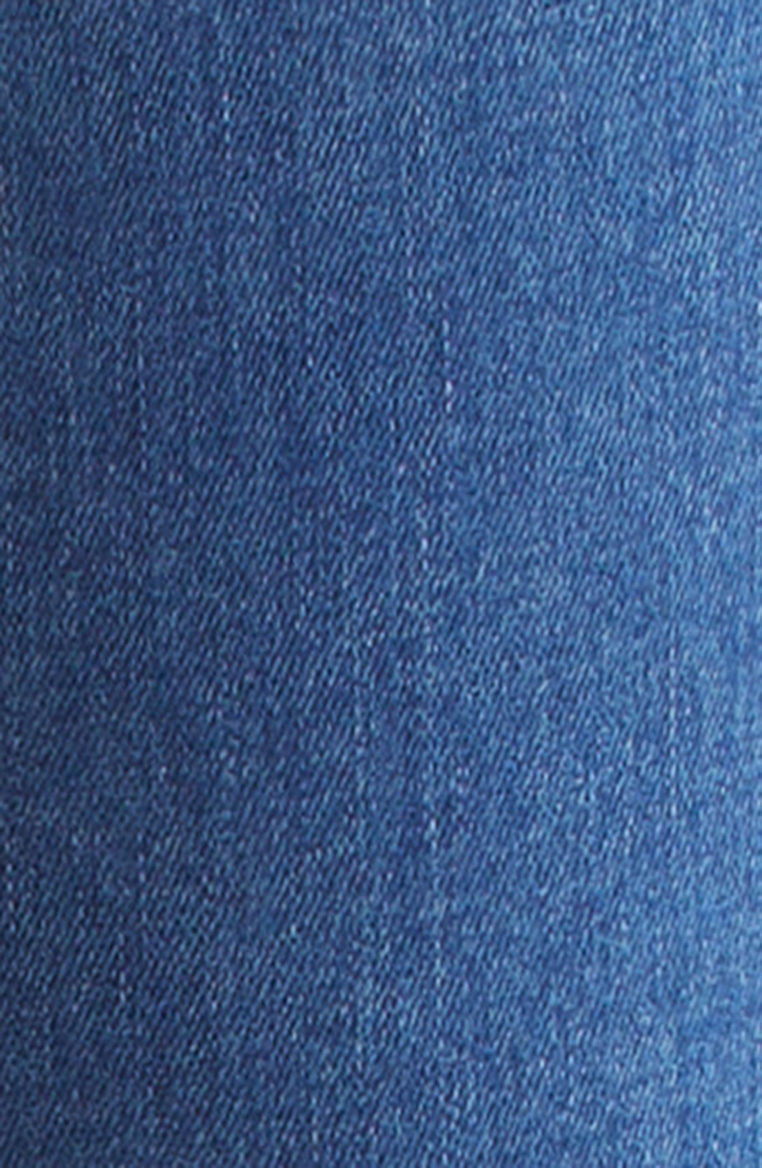 Veronica Beard Beverly High Waist Skinny Flare Jeans in Vintage Rain at Nordstrom - 7