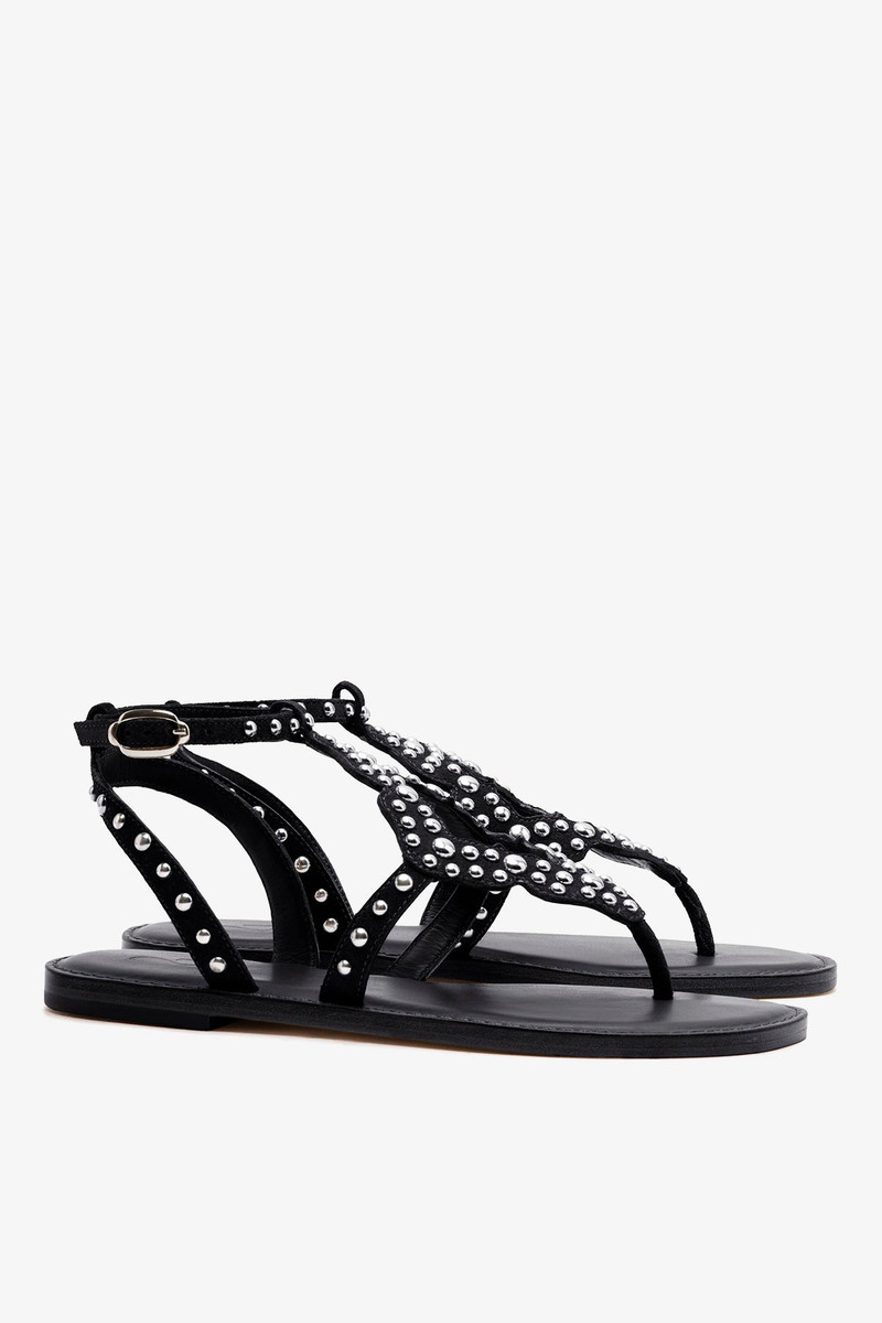 Fiorella Sandal In Black Suede 3