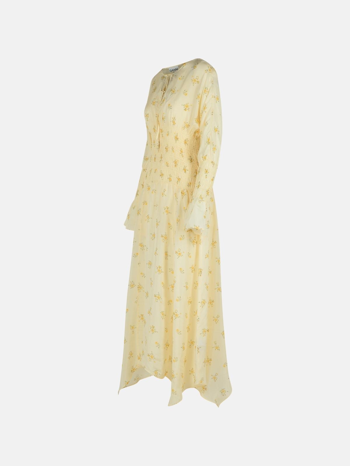 IVORY VISCOSE DRESS - 2