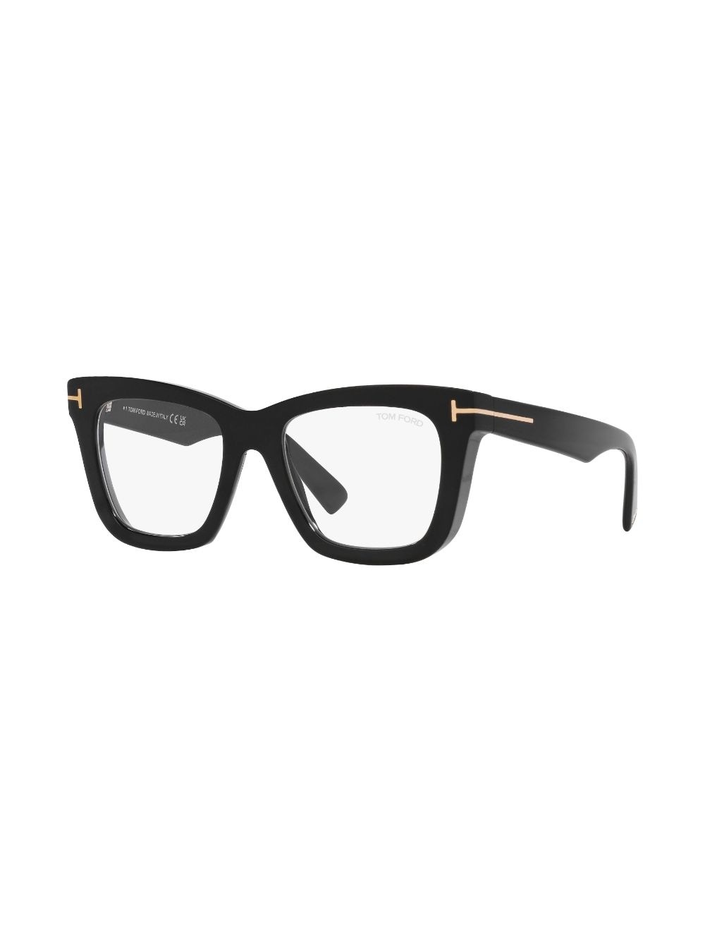 logo-plaque square-frame glasses - 2