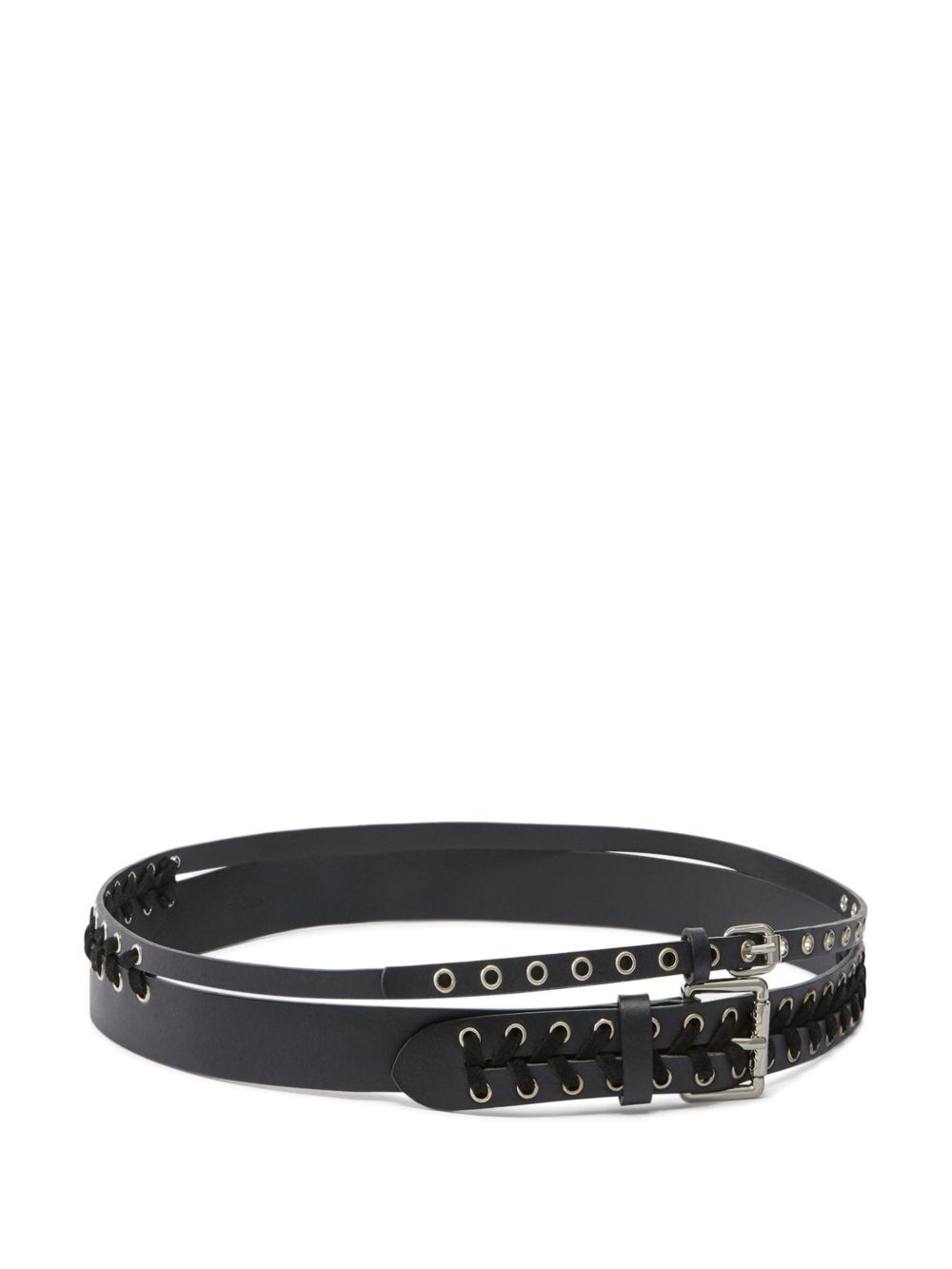 eyelet-detail belt - 3