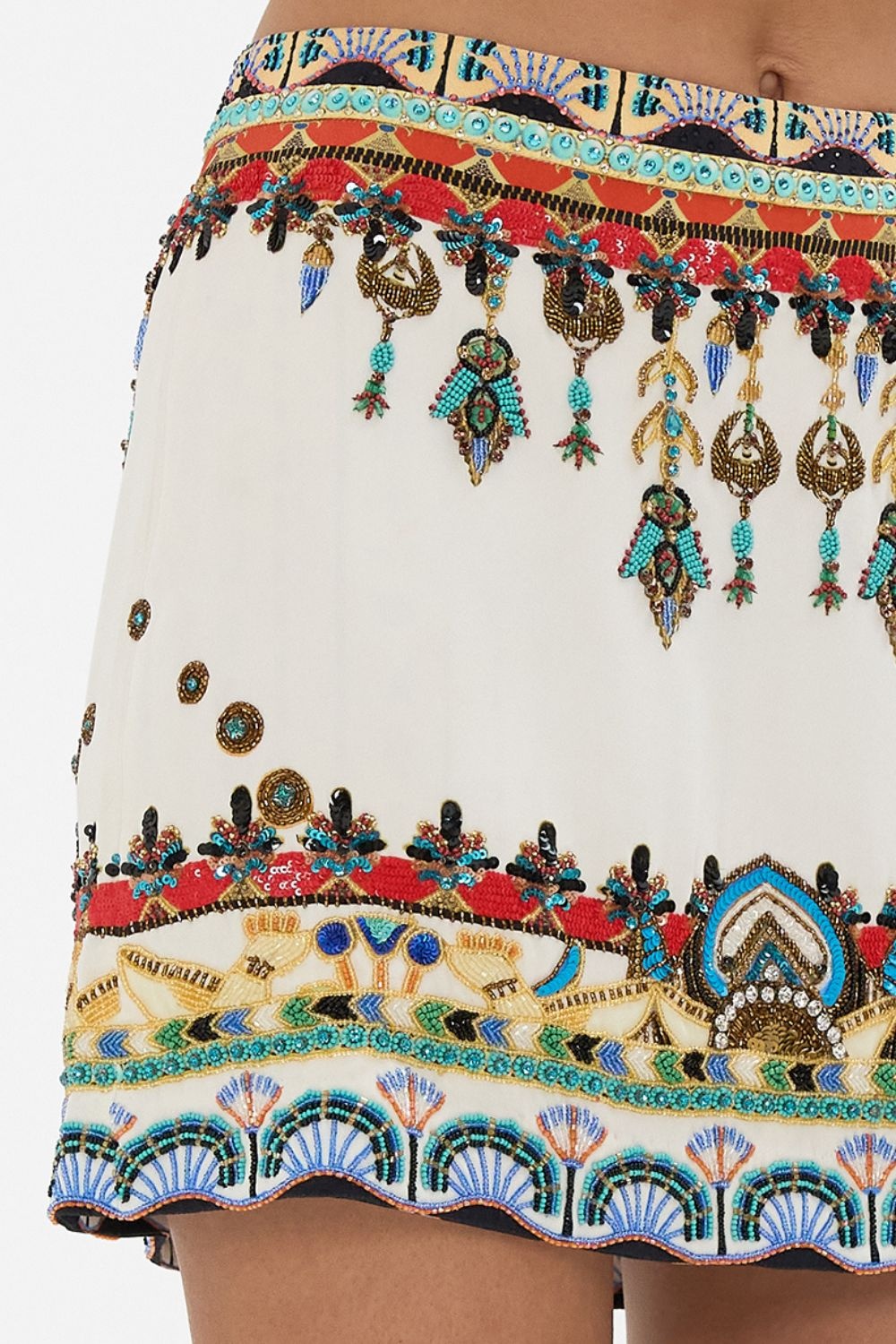 HAND EMBELLISHED MINI SKIRT - 6