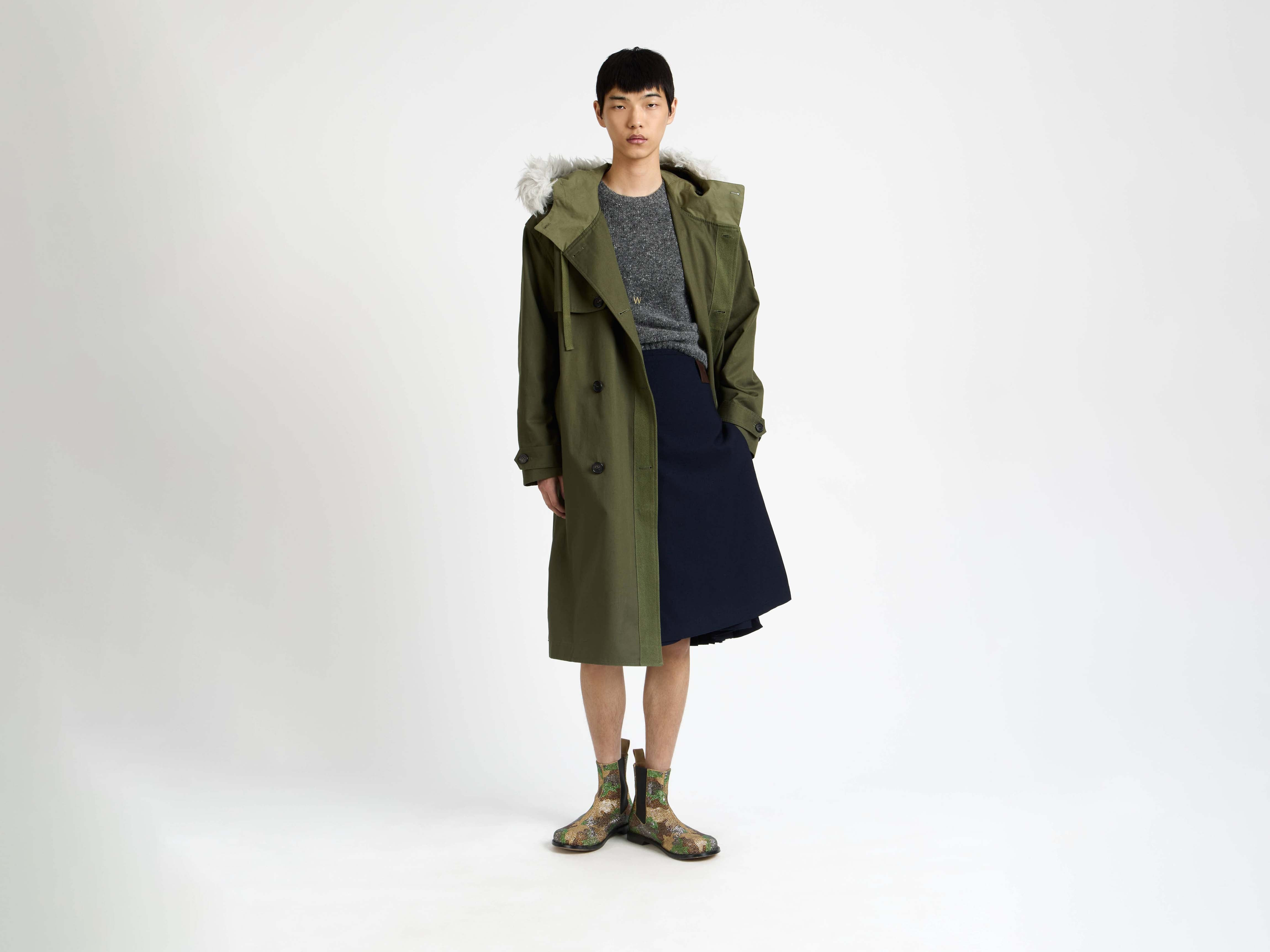 MENS CHELSEA LOAFER BOOT IN MILITARY GREEN - 8