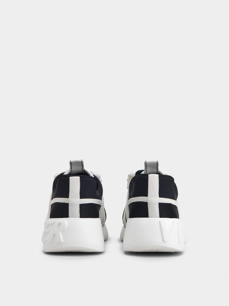 Roger Vivier Viv' Go Rhinestone Buckle Sneakers in Technical Fabrics outlook
