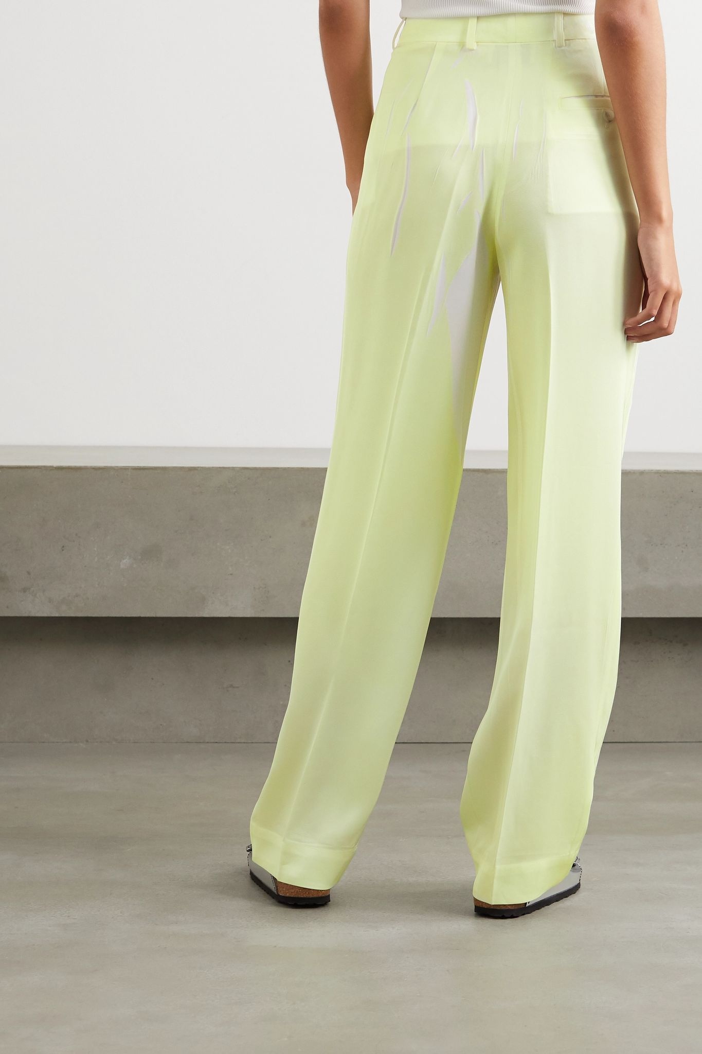 Two-tone twill pants - 3