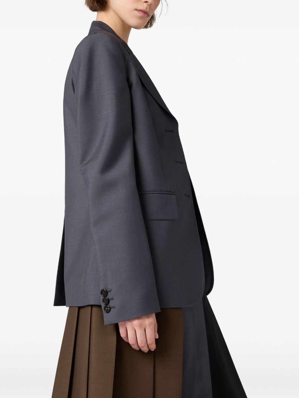 single-breasted blazer - 4