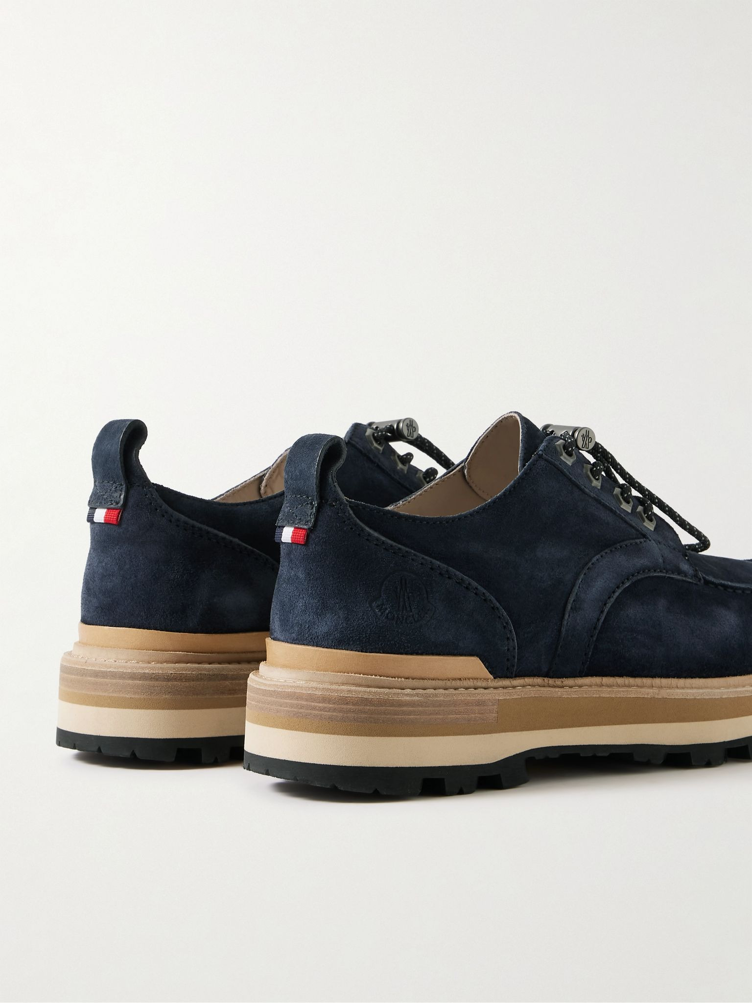 Peka City Suede Derby Shoes Navy - 5