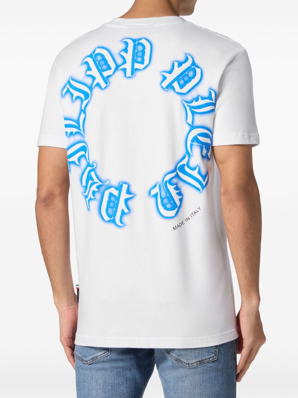 Gothic Plein-print V-neck T-shirt - 3