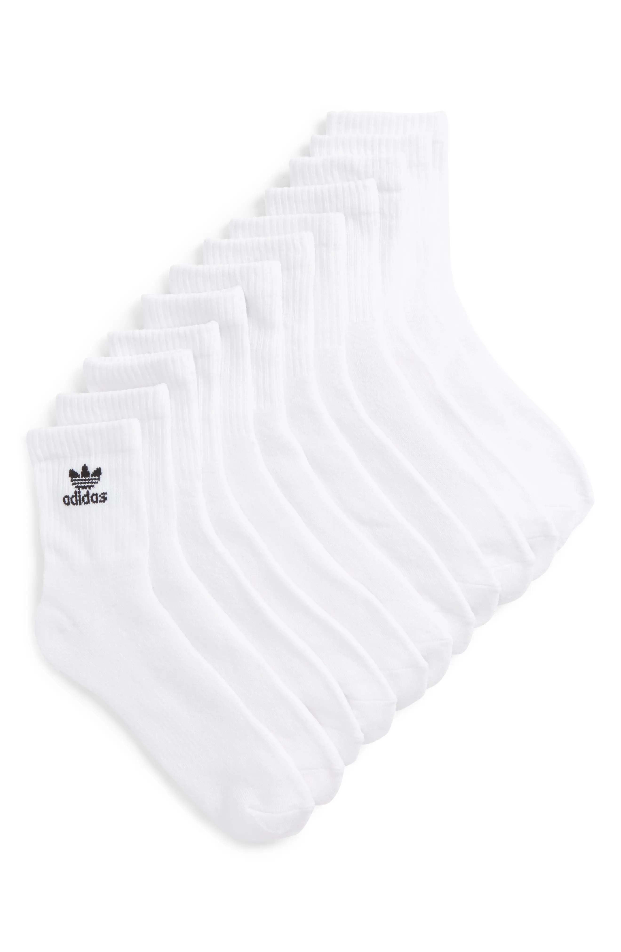 Trefoil 6-Pack Quarter Socks - 8