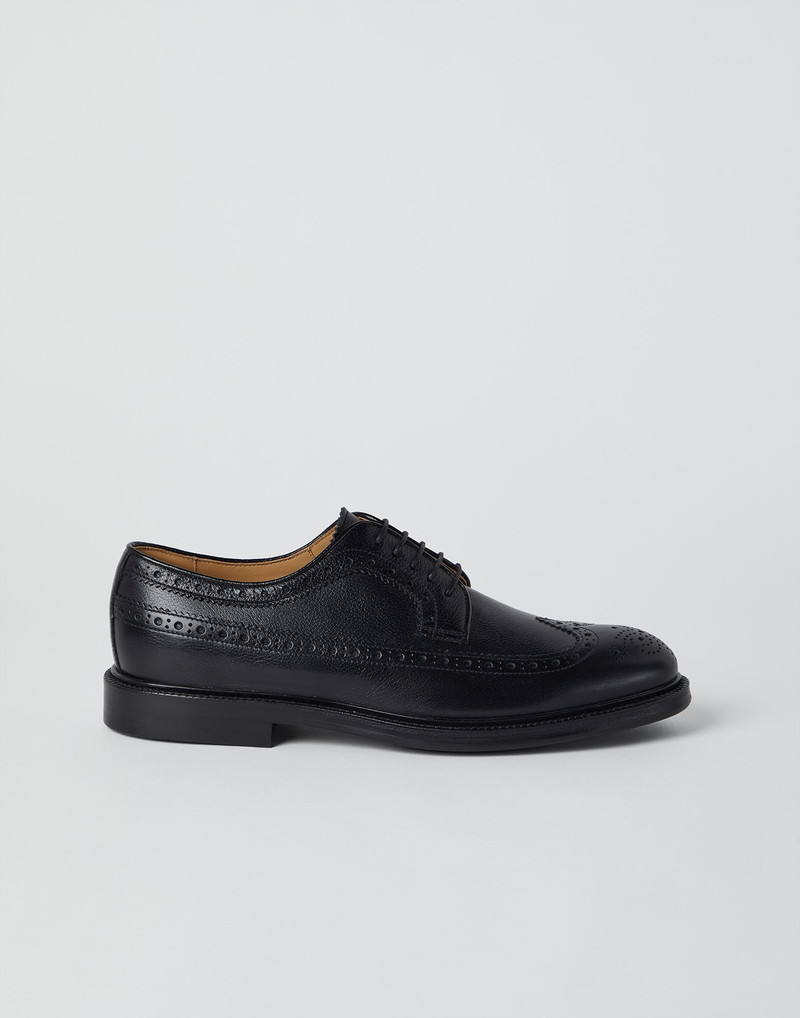 Texture calfskin full brogue Derby 5