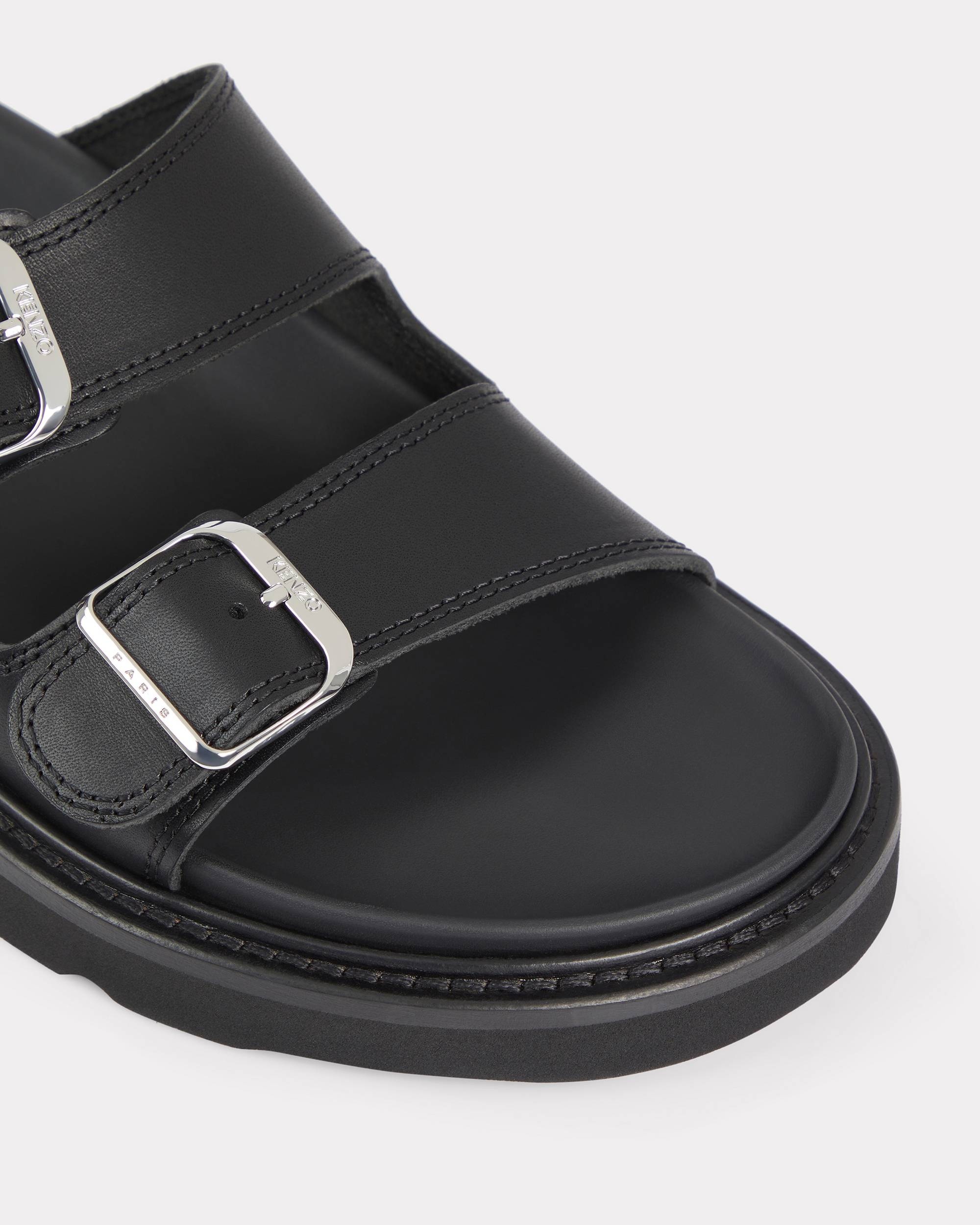 'KENZO Matto' leather slip-ons - 4