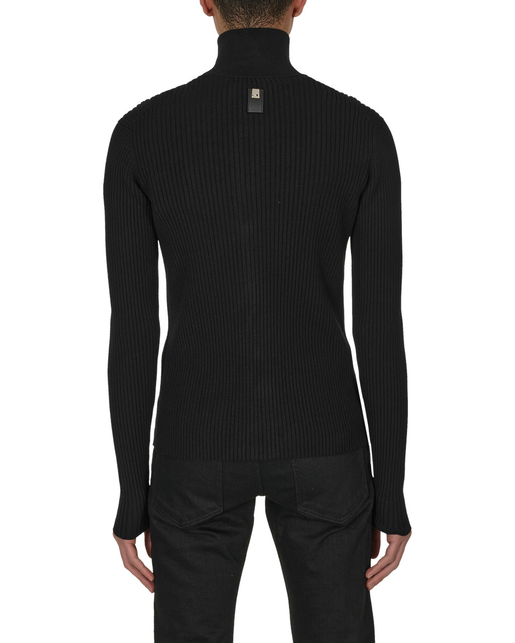 SMALL RIB ZIP UP SWEATER - 5