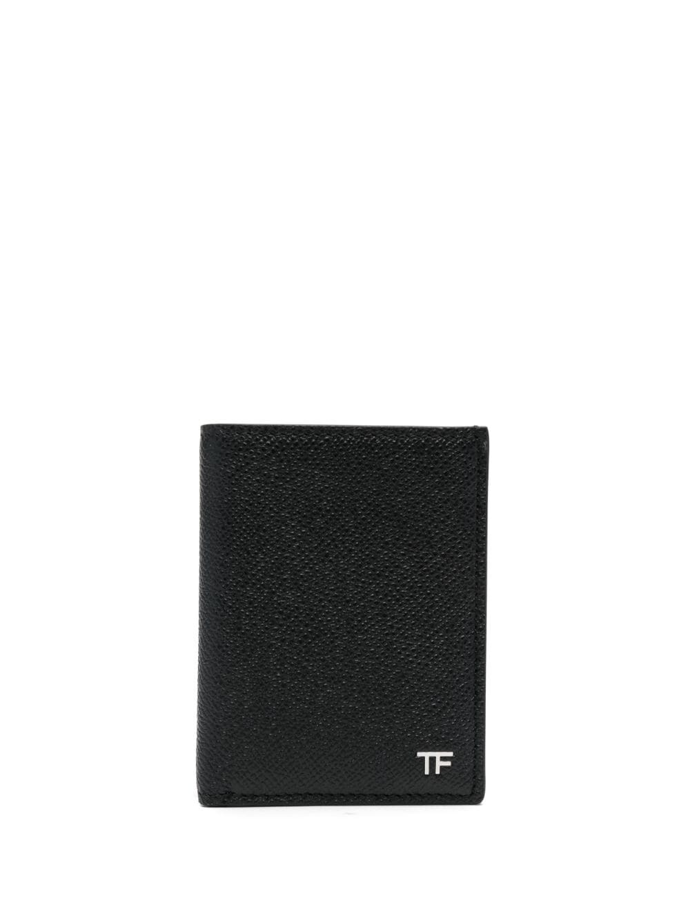 logo-plaque bi-fold leather wallet - 1