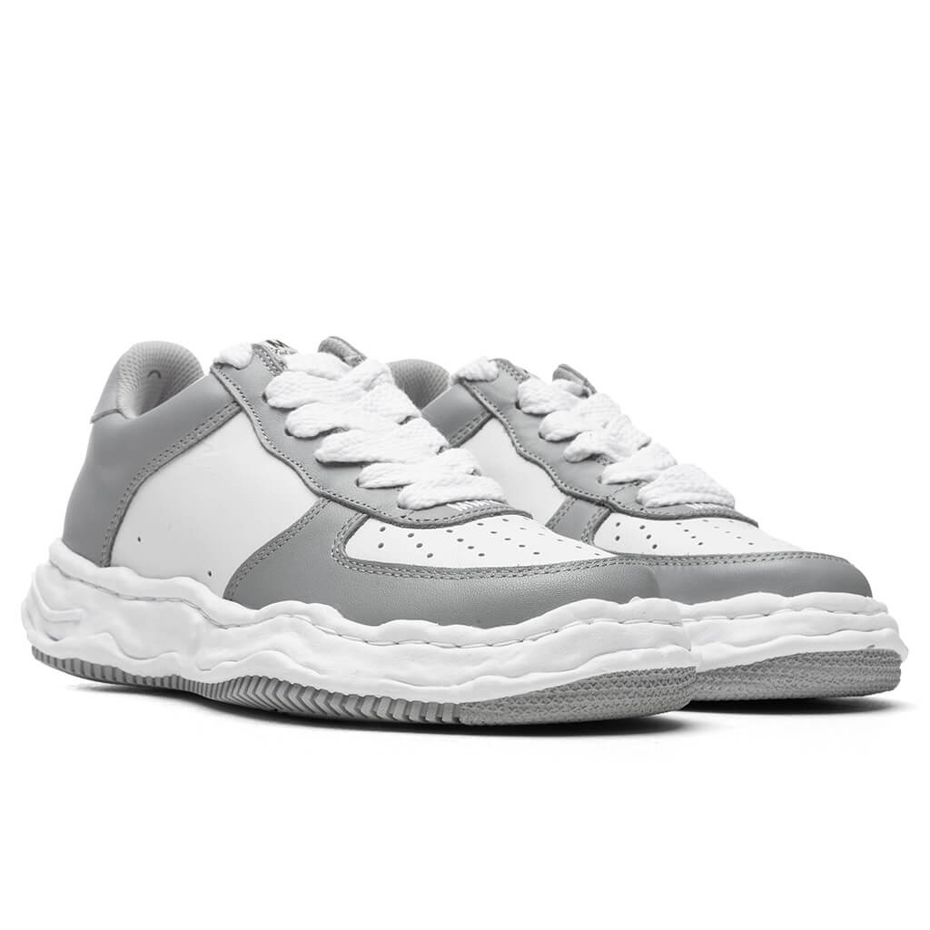 MAISON MIHARA YASUHIRO WAYNE LOW OG SOLE LEATHER SNEAKER - GREY/WHITE - 2