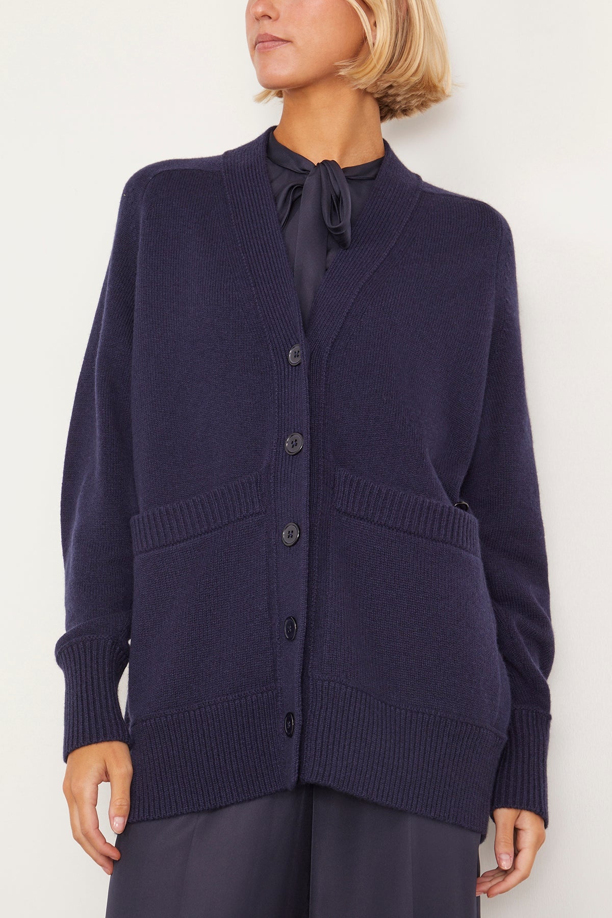 Modern Statements Cardigan in True Navy - 3