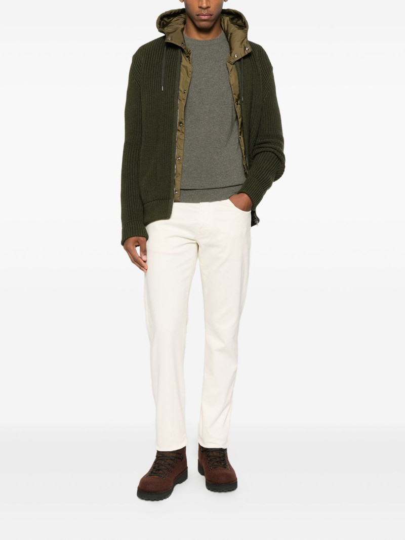 Herno zip hooded cardigan outlook