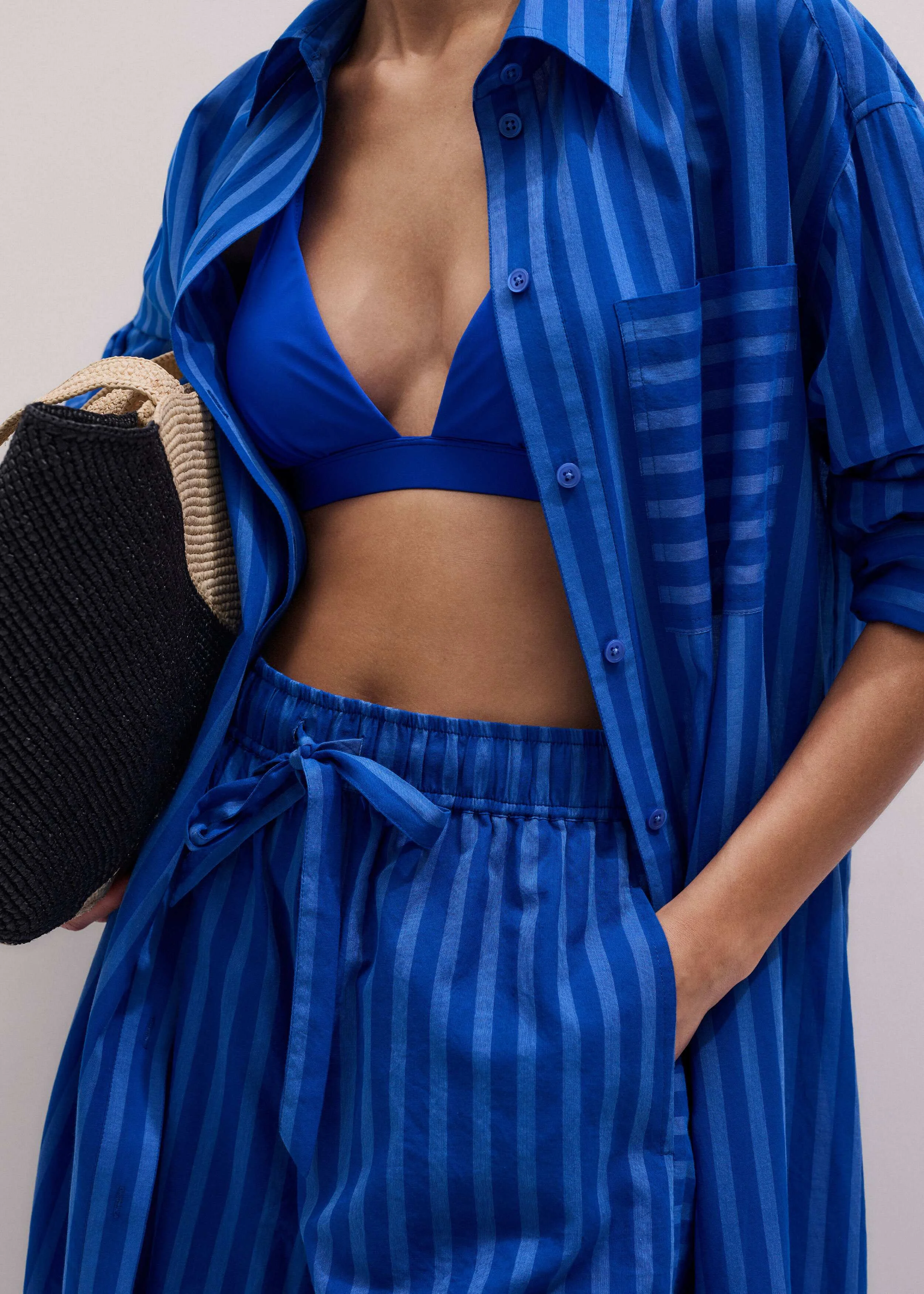 Beach Midi Shirt Dress + Beach Short + Oversized Beach Shirt - 1