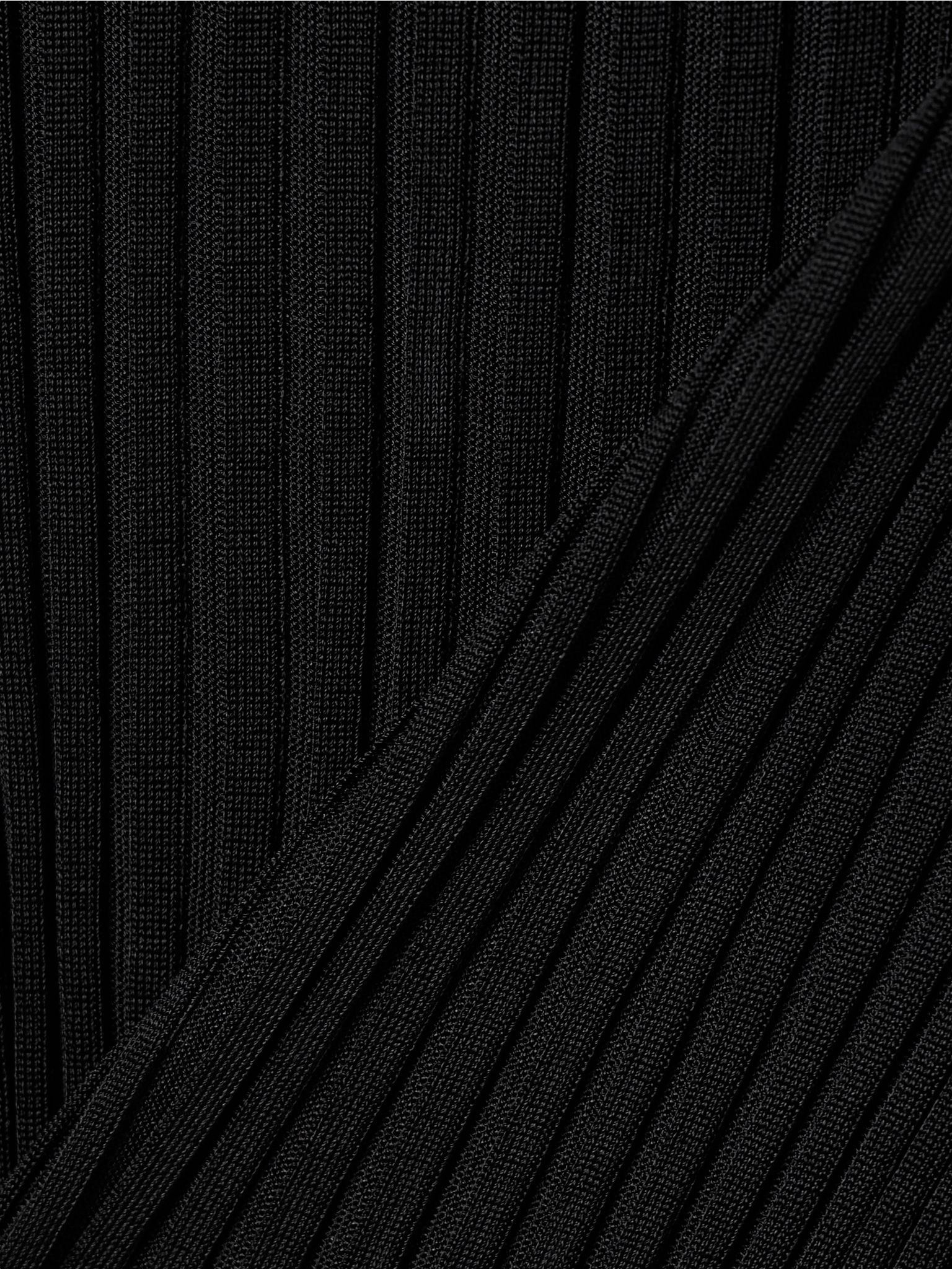 Tia ribbed-knit top Black - 5