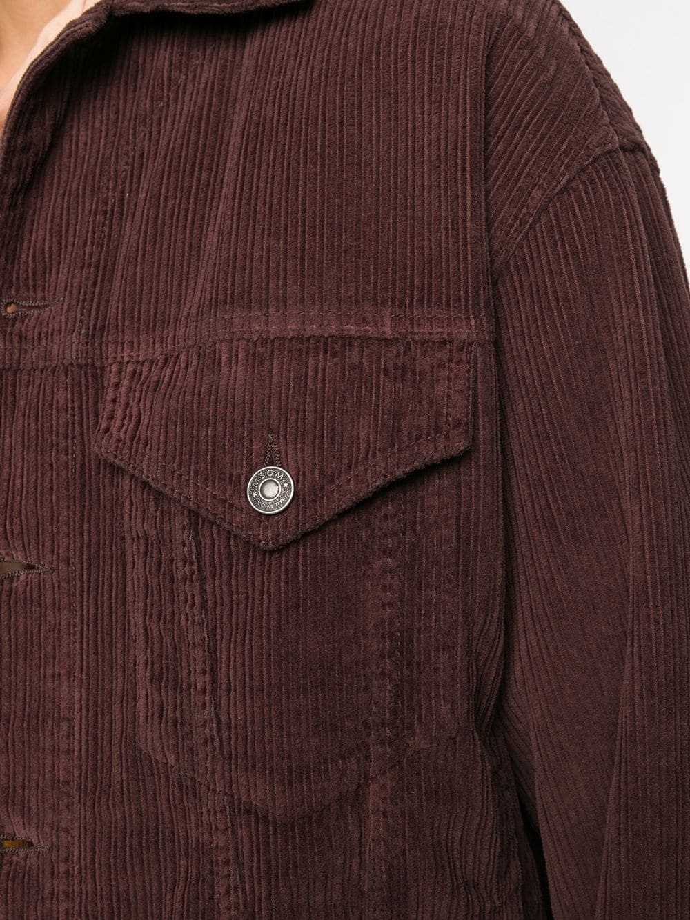 corduroy cropped jacket - 5