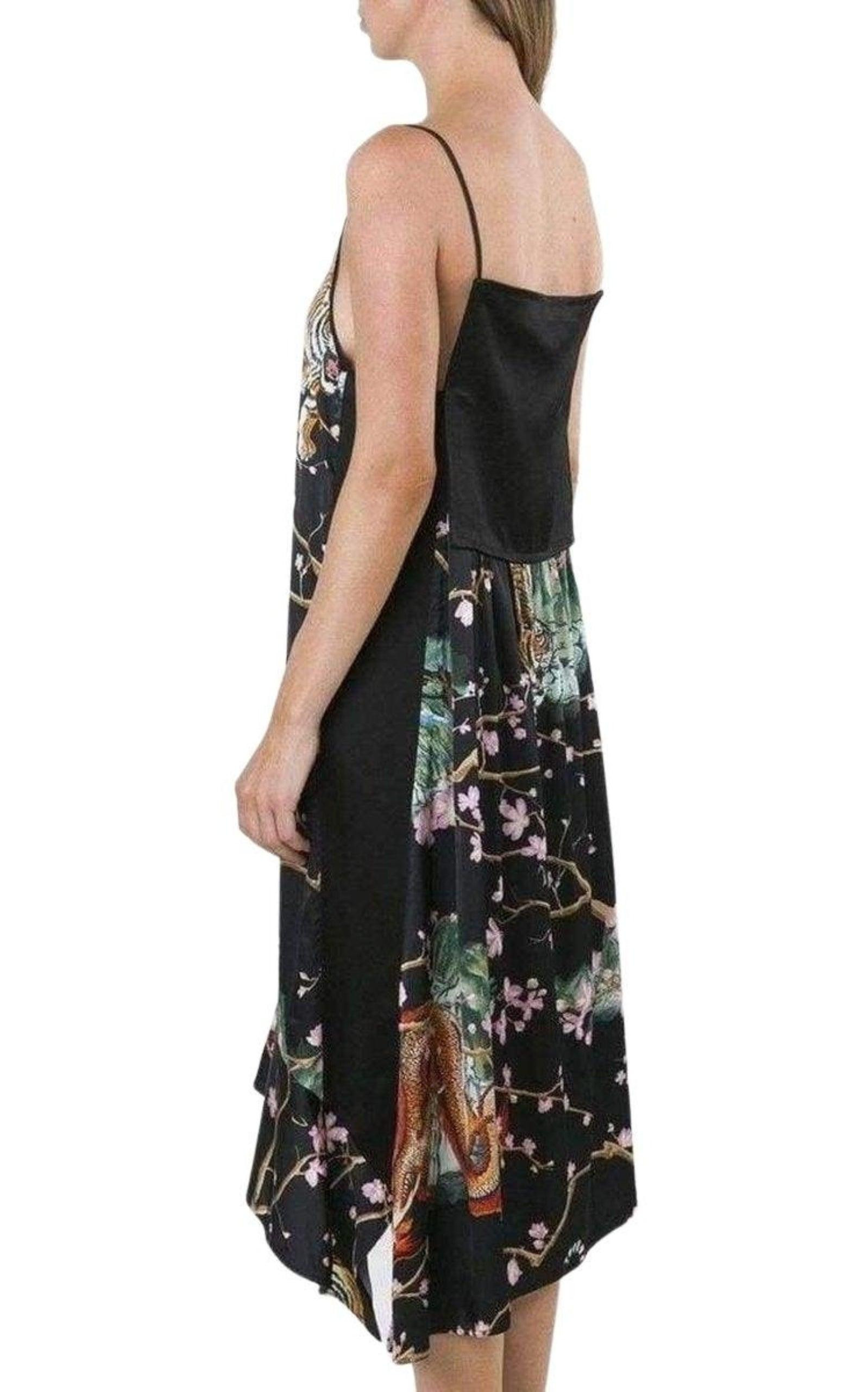 Printed Asymmetric Dress - 5
