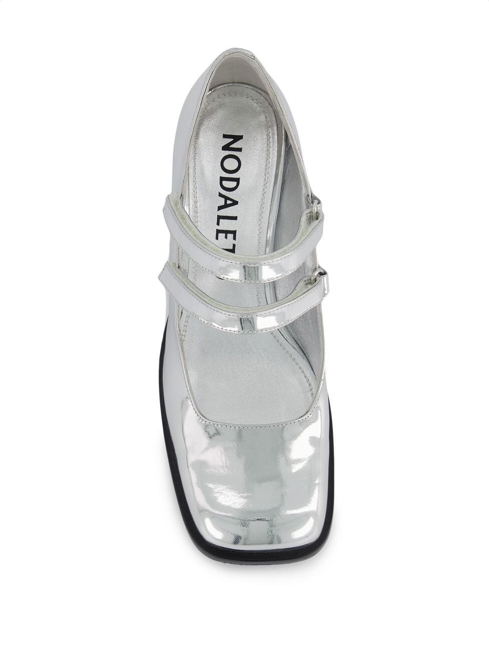 Bacara 55mm metallic mary-jane shoes - 4