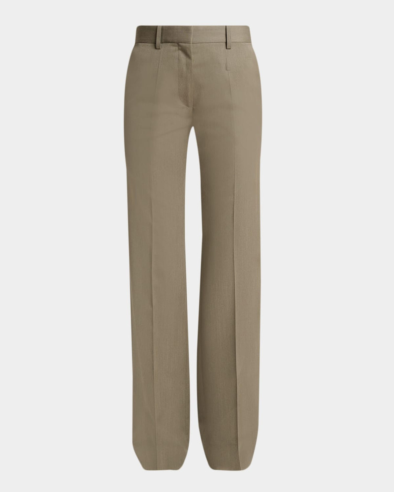 Tailored Wool Straight-Leg Trousers 1